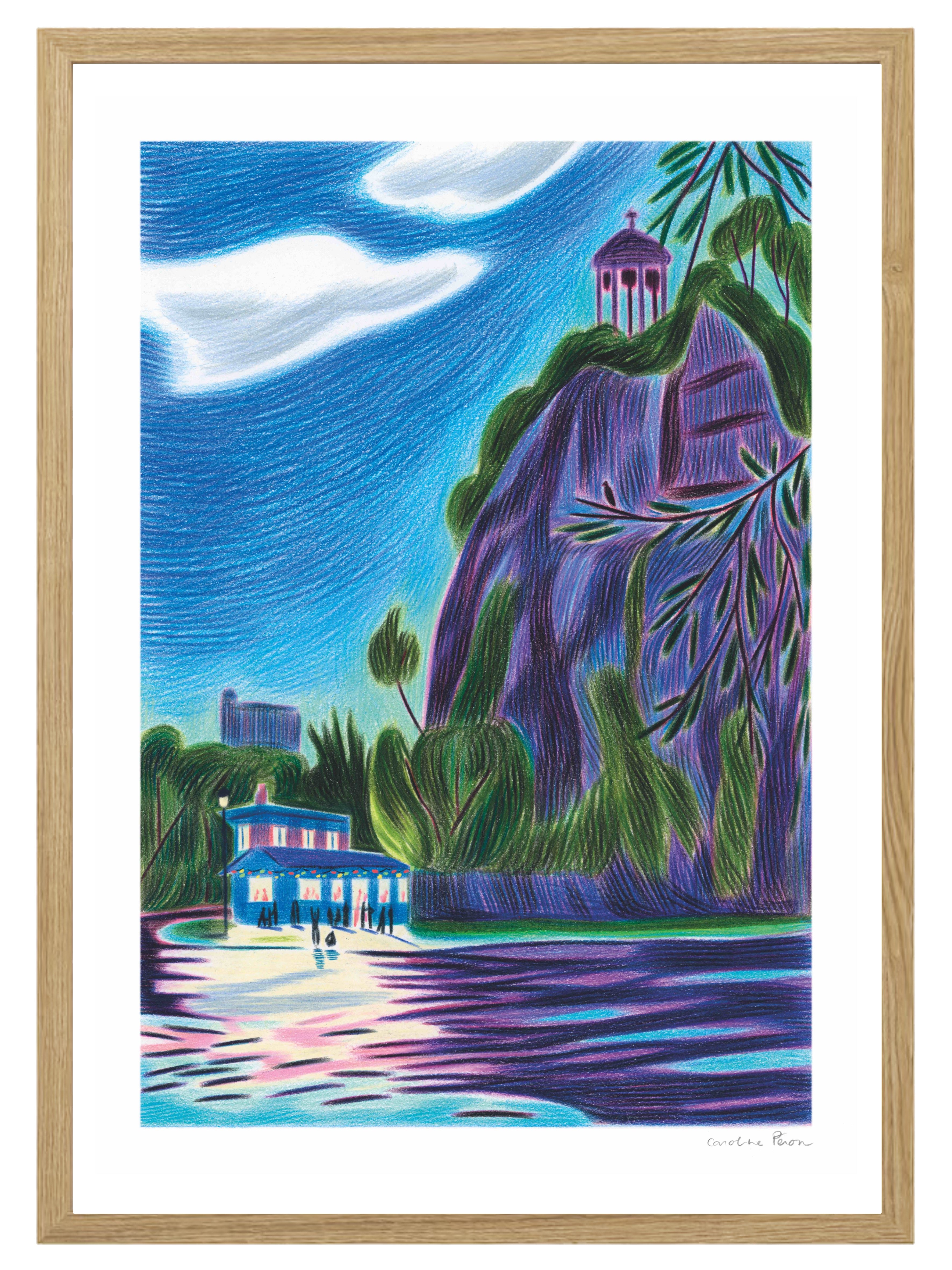 "Soirée enchantée aux Buttes Chaumont" de Caroline Péron